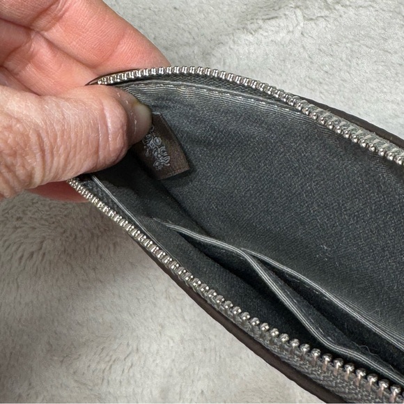 COACH Metallic Wristlet monogram silver - Picture 5 of 7
